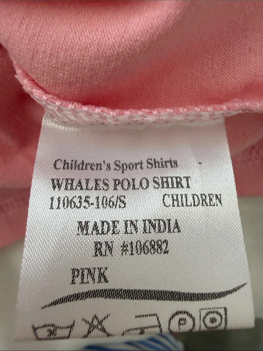Equine Couture Girls' Pink Long-Sleeve Polo with Blue Whales. Sz S NWT - Picture 8 of 12